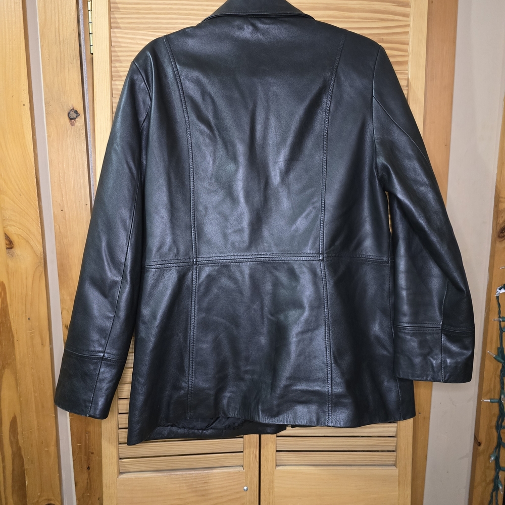 Wilsons Leather Women's Black Zip Up Jacket, Size Large - Picture 7 of 10